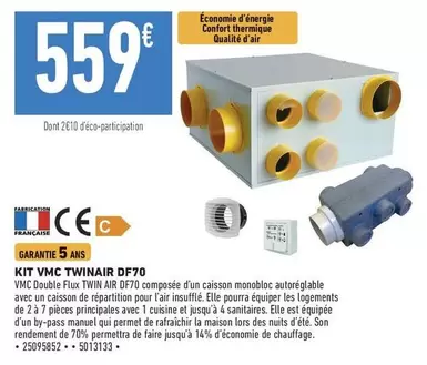 cecotec - Kit Vmc Twinair DF70