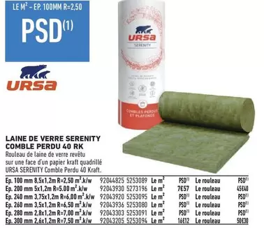 Kraft Arca - Laine De Verre Serenity pour Comble Perdu : Isolation Efficace et Confort Optimal