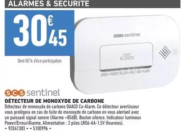 Signal - S&S - Détecteur De Monoxyde De Carbone