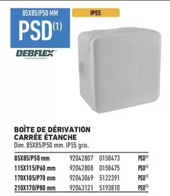 Psd - Boîte De Dérivation Carrée Etanche