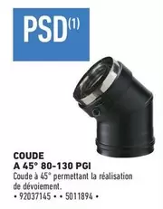 PSI - Coude A 45° 80-130 PGI