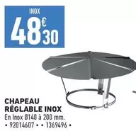 Chapeau Reglable Inox