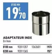 Adaptateur Inox