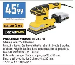 Dim - Power plus - Ponceuse Vibrante 260 W