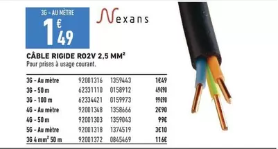 Câble Rigide R02v 2.5 Mm