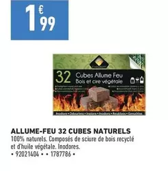 Allume-feu 32 Cubes Naturels