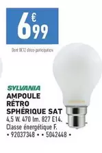 sylvania - ampoule retro sphérique sat