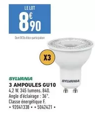 Sylvania - 3 Ampoules Gu10