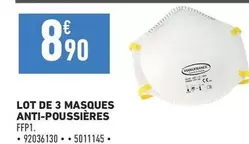 Lot De 3 Masques Anti-poussieres