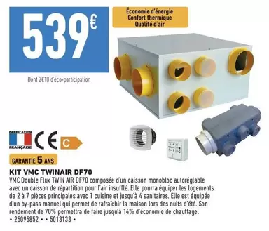 ceco - Kit Vmc Twinair DF70