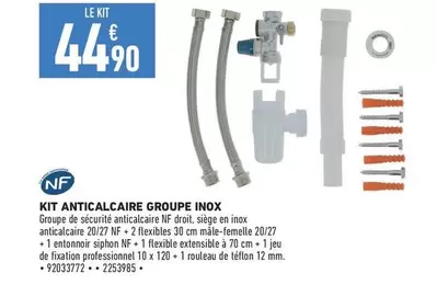 Nf - Kit Anticalcaire Groupe Inox