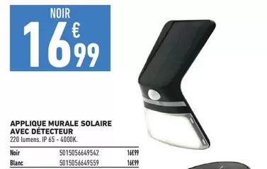 Applique Murale Solaire Avec Détecteur