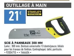 Stanley - Scie À Panneaux 300 Mm