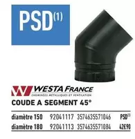 Psd - Coude A Segment 45°