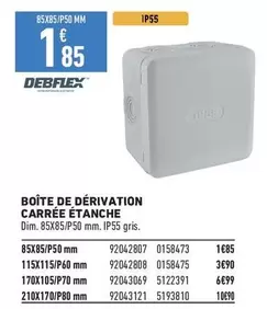 Debblex - Boîte De Dérivation Carrée Etanche