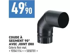 coude a segment 90 avec joint 080