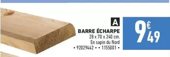 barre écharpe