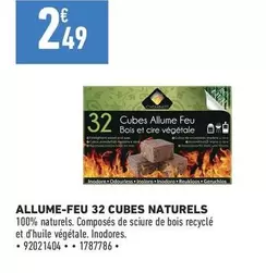 Allume-feu 32 Cubes Naturels