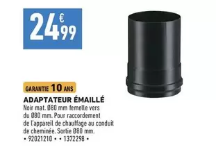 adaptateur émaillé