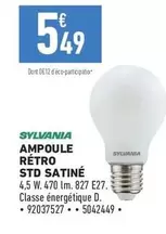 Sylvania - Ampoule Rétro Std Satine