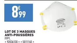 Lot De 3 Masques Anti-poussieres