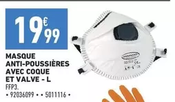 Masque Anti-poussieres Avec Coque Et Valve