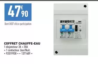 coffret chauffe-eau