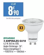 Sylvania - 3 Ampoules Gu10