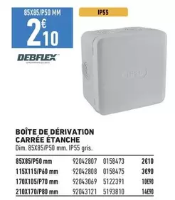 Debblex - Boîte De Dérivation Carrée Etanche