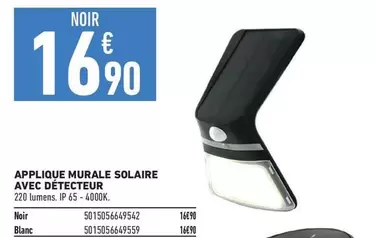 Applique Murale Solaire Avec Détecteur