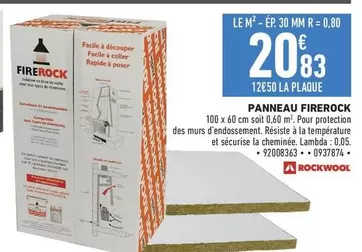 Rockwool - Panneau Firerock