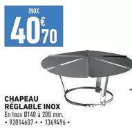 Chapeau Reglable Inox