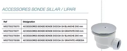 Doccia Group - Accessoires Bonde Sillar/Lipari offre sur Yesss Electrique