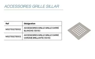 Doccia Group - Accessoires Grille Silar offre sur Yesss Electrique