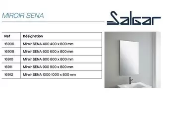 Salsar - Miroir Sena offre sur Yesss Electrique