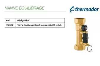 Thermador - Vanne Équilibrage offre sur Yesss Electrique