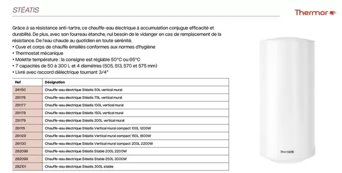 Thermor - Stéatis offre sur Yesss Electrique