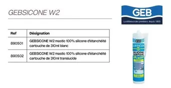 Geb - Gebsicone W2 offre sur Yesss Electrique