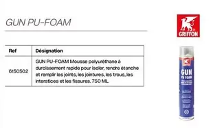 Griffon - Gun Pu-Foam offre sur Yesss Electrique