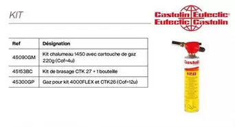 Castolin Eutectic - Kit offre sur Yesss Electrique