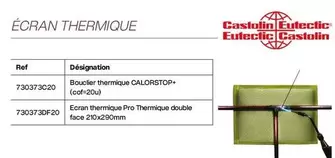 Ecran Thermique offre sur Yesss Electrique