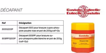 Castolin - Décapant offre sur Yesss Electrique