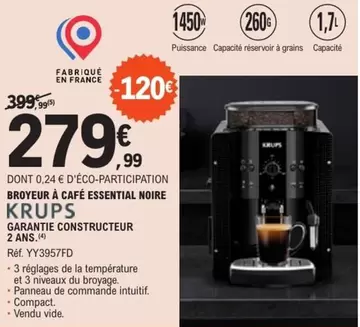 Krups - machine à café espresso