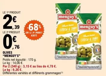 Menguy's - Alimentation