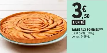 Tarte Aux Pommes offre à 3,5€ sur E.Leclerc