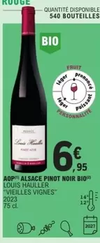 Louis Hauller - Aop Alsace Pinot Noir Bio