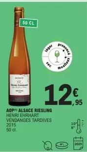 Henri Ehrhart - Aop - Alsace Riesling