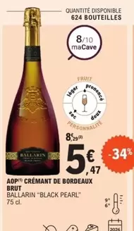 Brut - Ballarin - Aop Crémant De Bordeaux