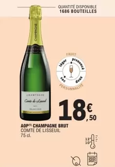 Brut - Comte De Lisseuil - Aop Champagne