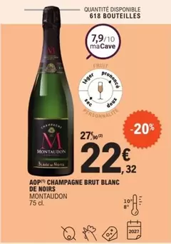 Montaudon - Aop Champagne Brut Blanc De Noirs